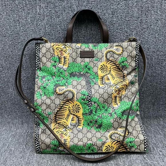 100% Authentic Gucci GG Supreme Bengal Tote Bag - Picture 2 of 16
